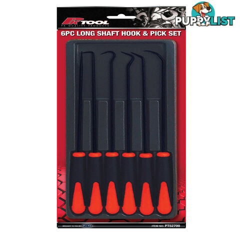 PK Tools Hook   Pick Long Shaft 6pc Set Length 220mm SKU - PT52700