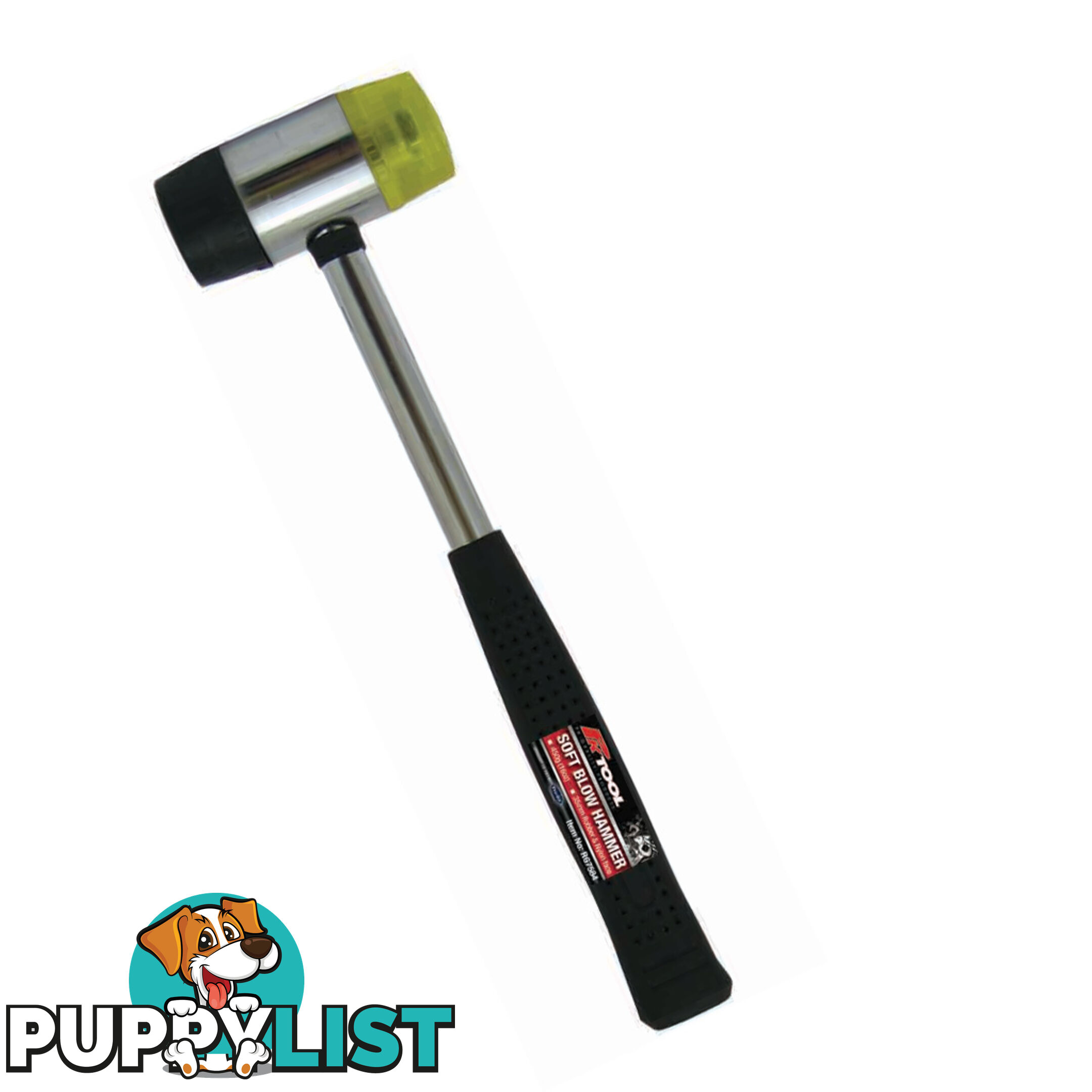 PK Tool Soft Blow Hammer 450gr (16oz) 35mm Rubber   Nylon Face SKU - RG7584