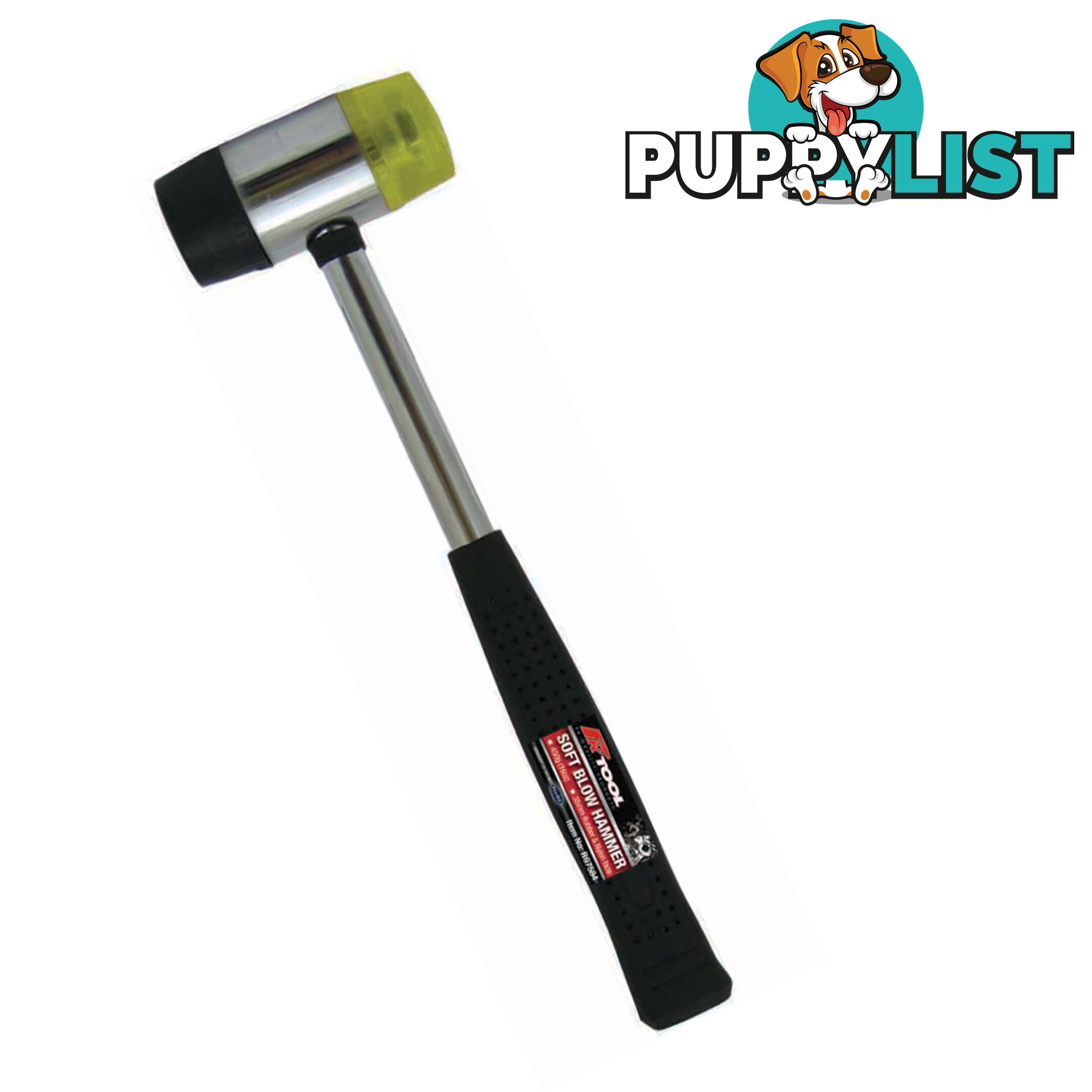 PK Tool Soft Blow Hammer 450gr (16oz) 35mm Rubber   Nylon Face SKU - RG7584