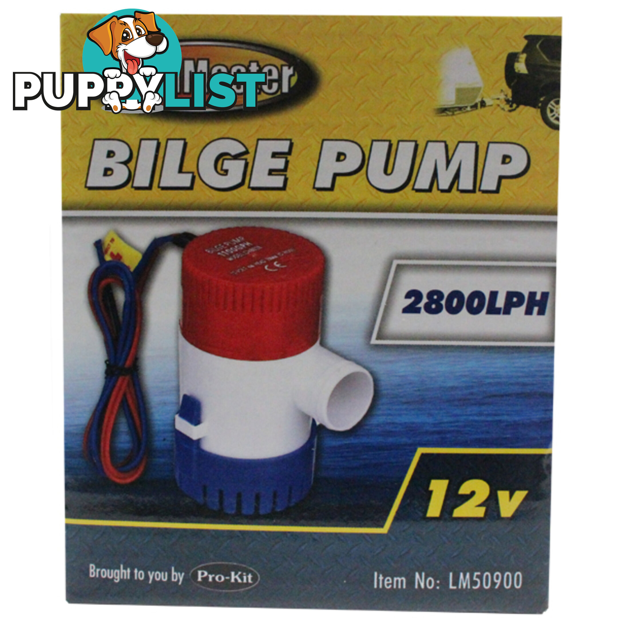 PK Tools Bilge Pump 2800LPH 12V Submersible SKU - LM50900