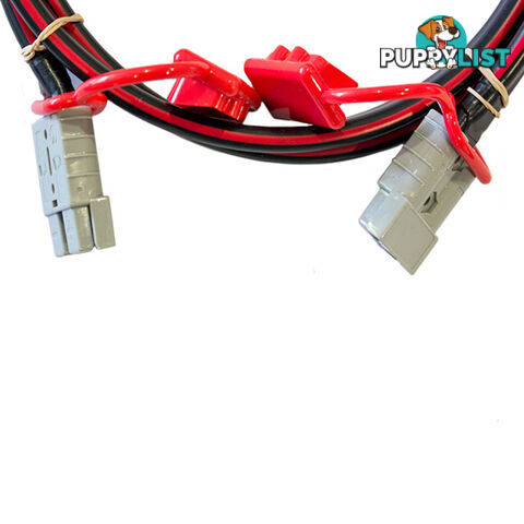 12v Extension x 6m  - 8 B S Dual Core, 50amp Connectors   Dust Caps SKU - BB-50ampAndBattLugs8BS6m