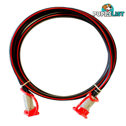 12v Extension x 6m  - 8 B S Dual Core, 50amp Connectors   Dust Caps SKU - BB-50ampAndBattLugs8BS6m