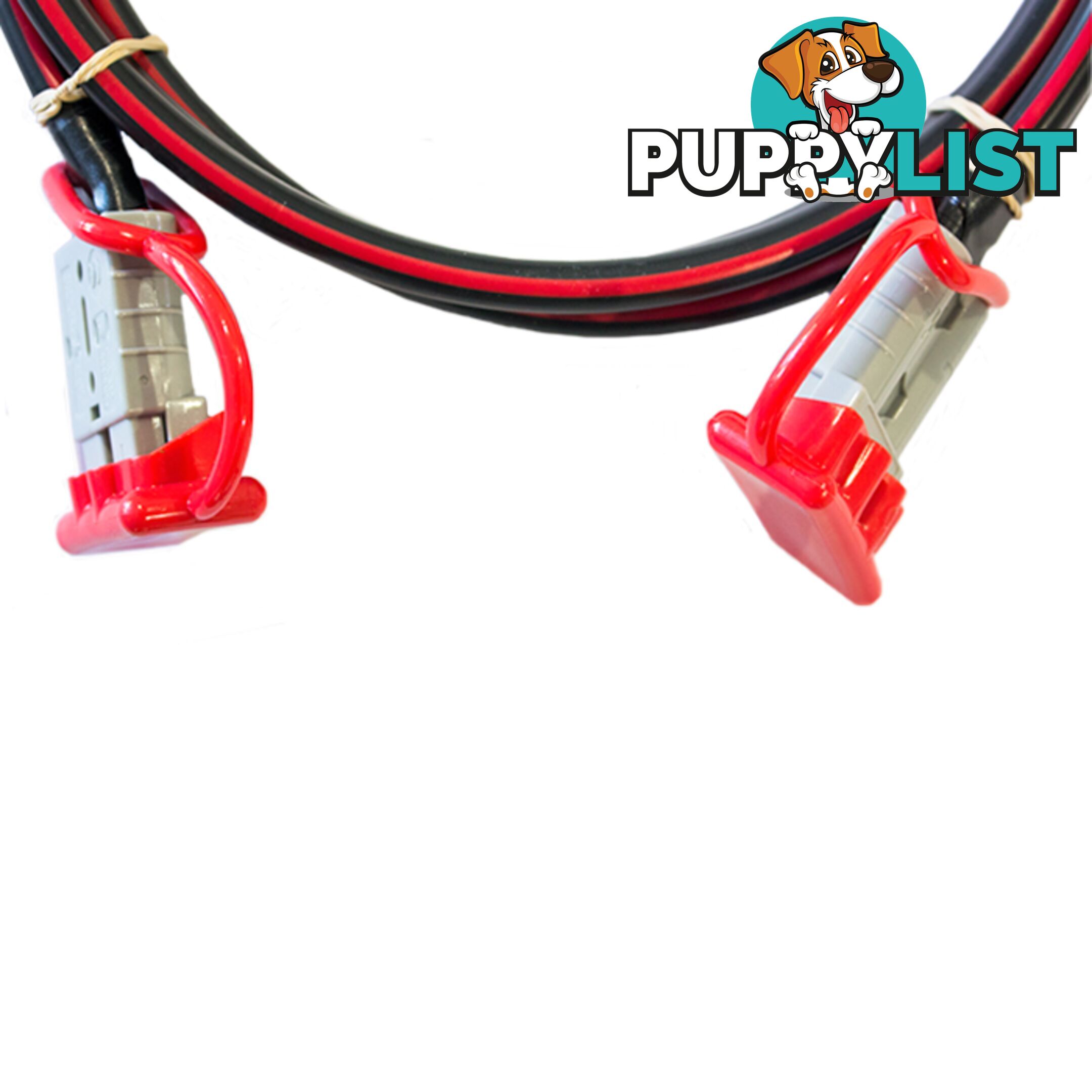 12v Extension x 6m  - 8 B S Dual Core, 50amp Connectors   Dust Caps SKU - BB-50ampAndBattLugs8BS6m