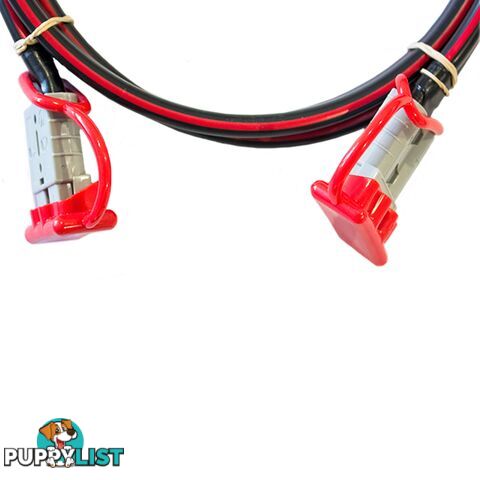 12v Extension x 6m  - 8 B S Dual Core, 50amp Connectors   Dust Caps SKU - BB-50ampAndBattLugs8BS6m