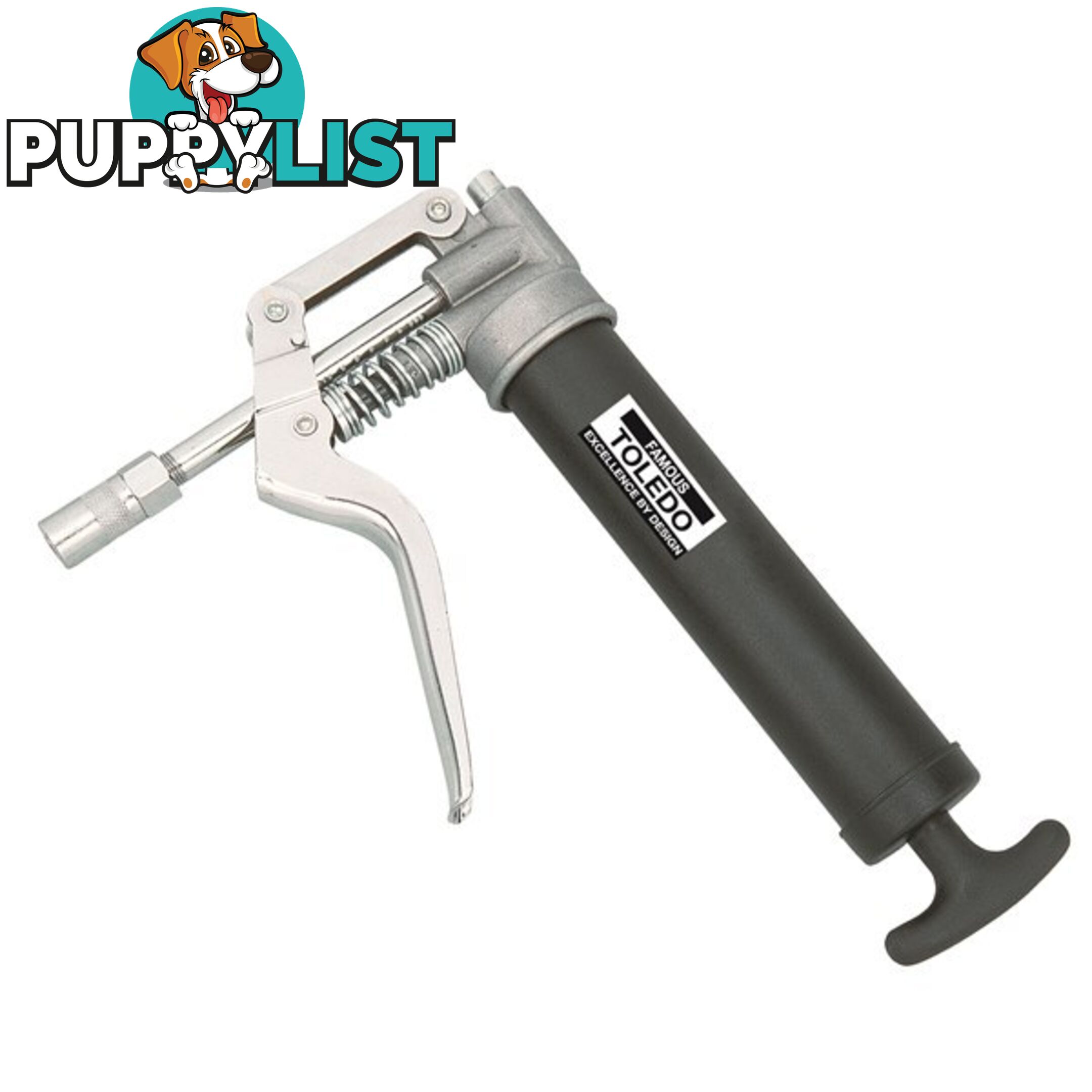 Toledo Mini Pistol Grease Gun Heavy Duty 85g 0.4g/Stroke SKU - 305222