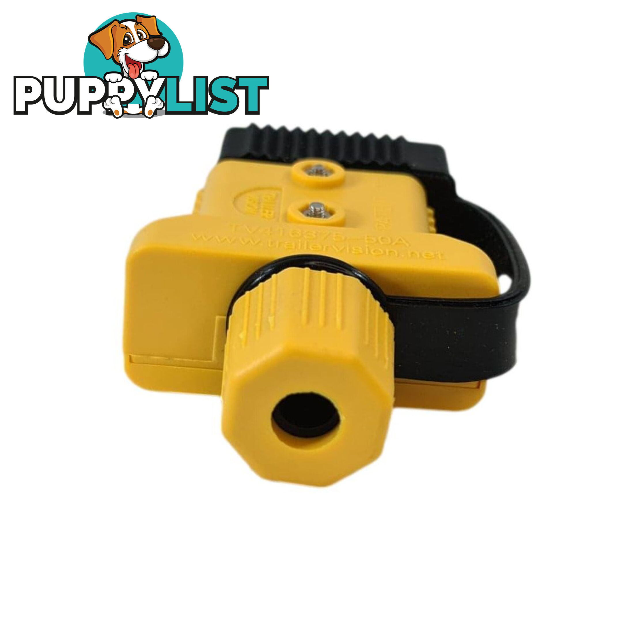 Trailer Vision 50 amp Anderson Plug Cover with Dust Cap Yellow SKU - TV416375-50Y