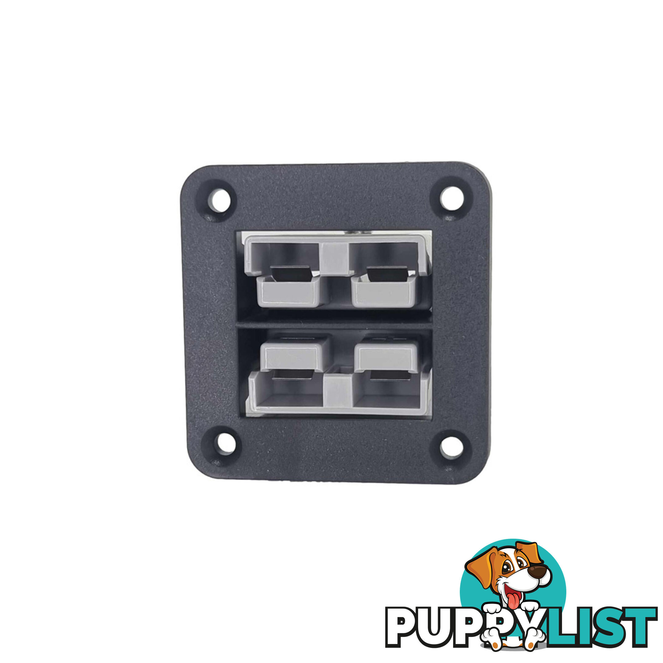 Blue Bar Double 50 amp Anderson Flush Mount with Plugs SKU - DC-254