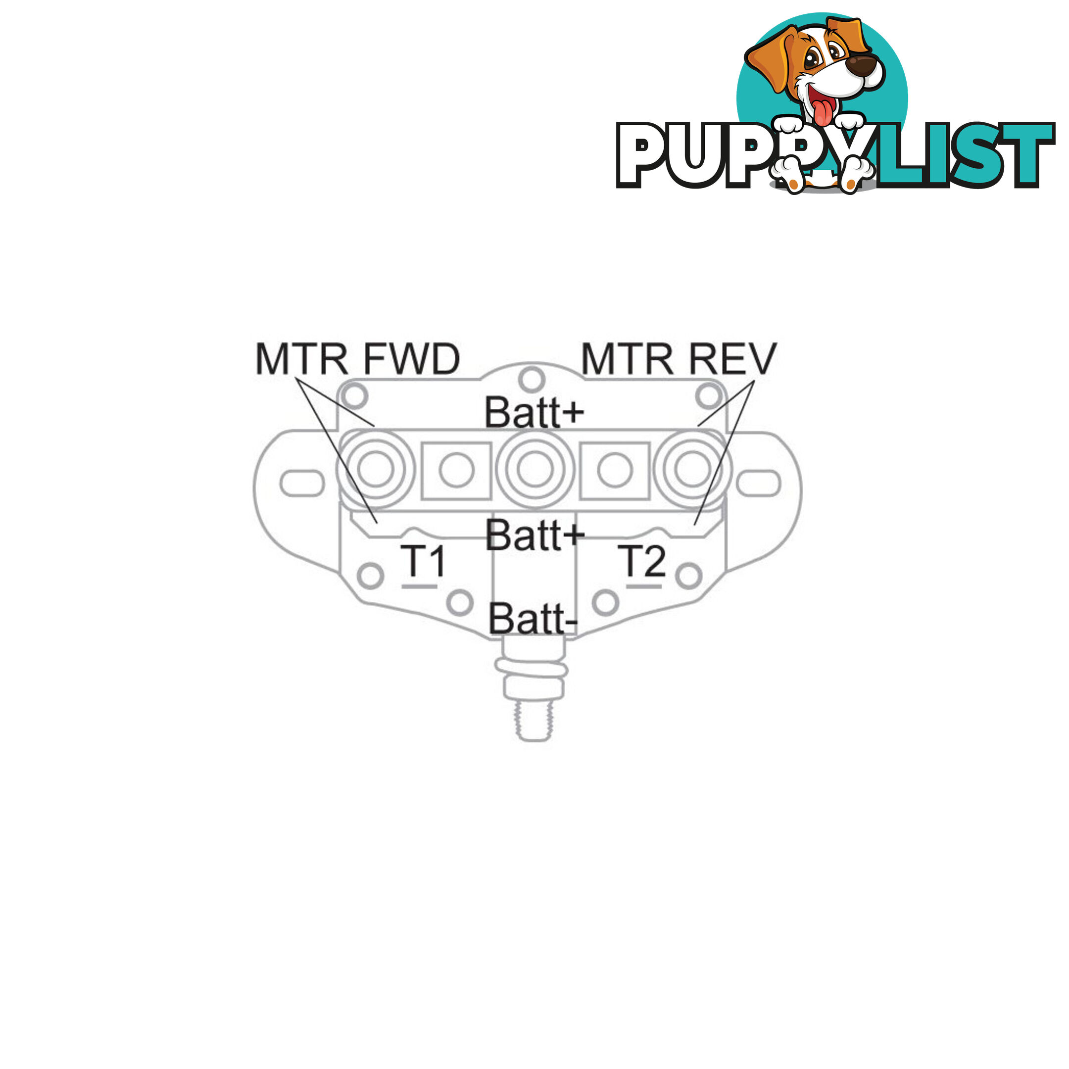 Motor Reversing Solenoid 12v 75A / 24v 45A DPDT F-Type Bracket SKU - E61-24450, E61-24450-02