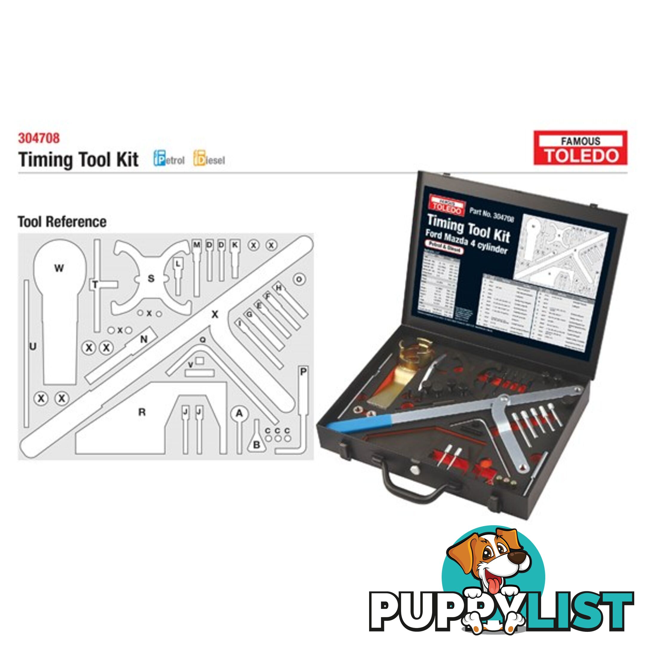 Toledo Timing Tool Kit  - Ford   Mazda  - (Duplicate Imported from WooCommerce) SKU - 304708