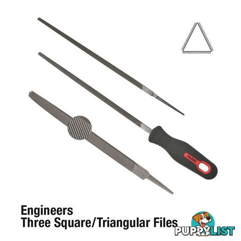 Toledo Three Square File Second Cut  - 350mm SKU - 14TSQ02CD