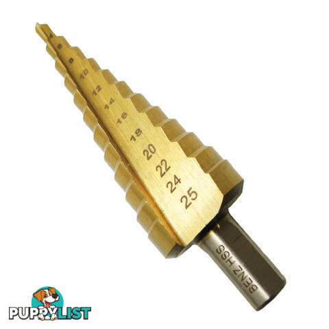 Wattmaster Electricians Step Drill Bit 4  - 25mm SKU - WATSTEP1625