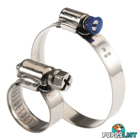 Tridon Regular Hose Clamps 52mm â 70mm Full S. Steel Solid Band 10 pk SKU - SMP3P