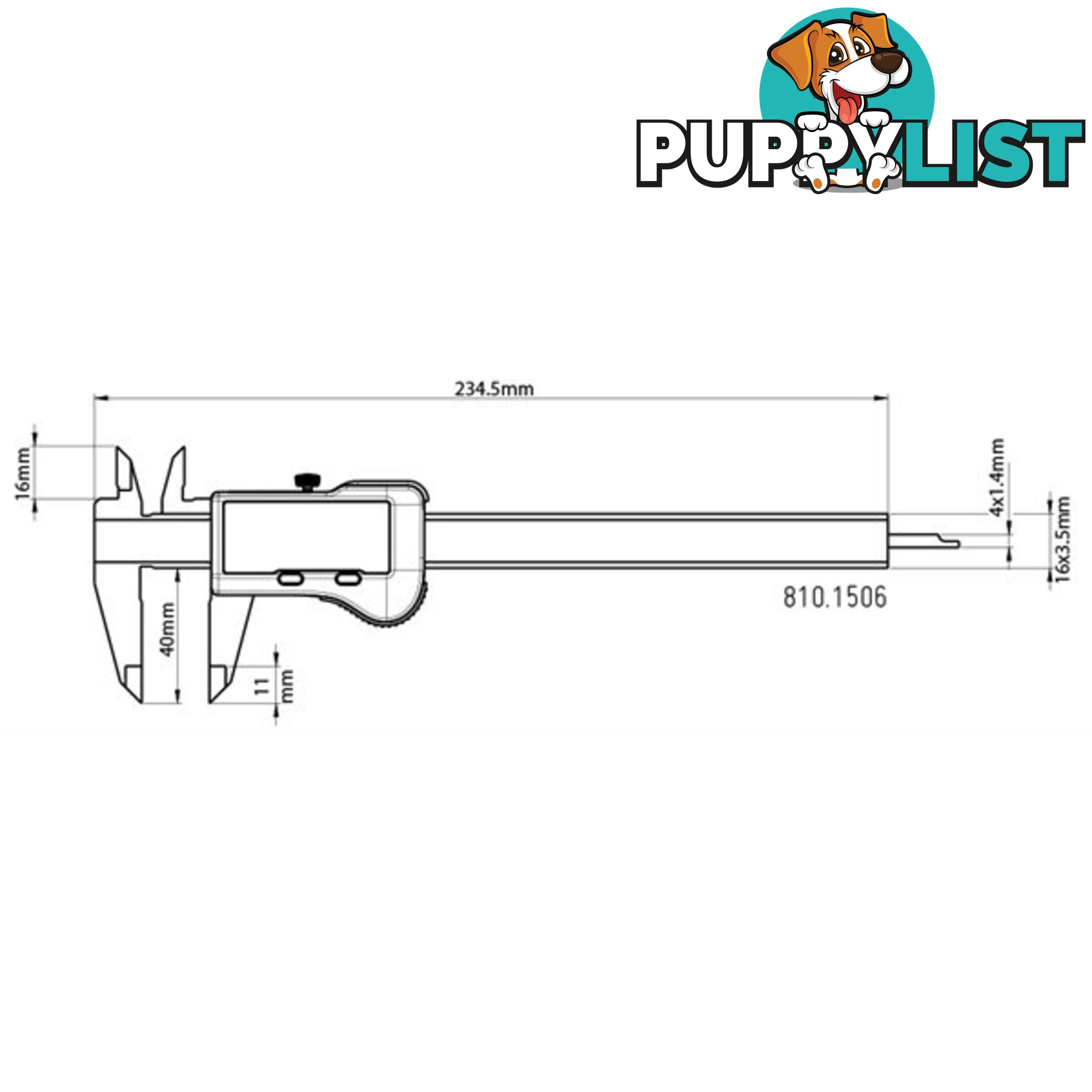 Toledo Digital Bluetooth Vernier Caliper  - 150mm SKU - 322400