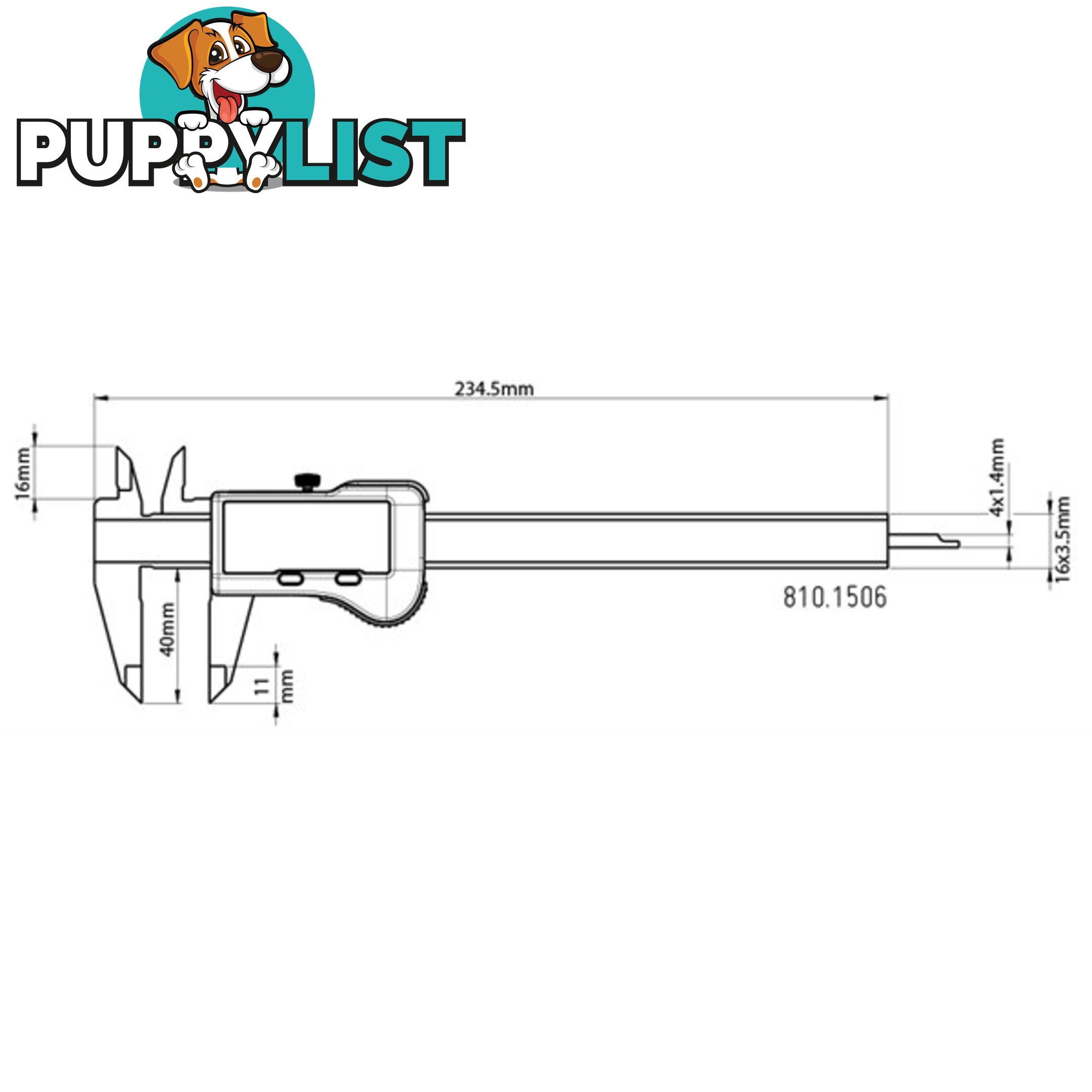 Toledo Digital Bluetooth Vernier Caliper  - 150mm SKU - 322400