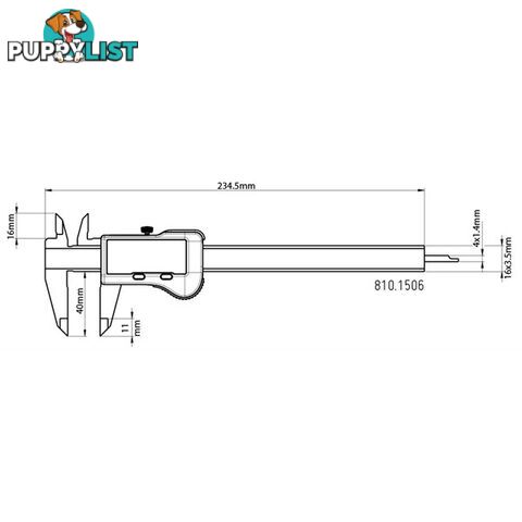 Toledo Digital Bluetooth Vernier Caliper  - 150mm SKU - 322400