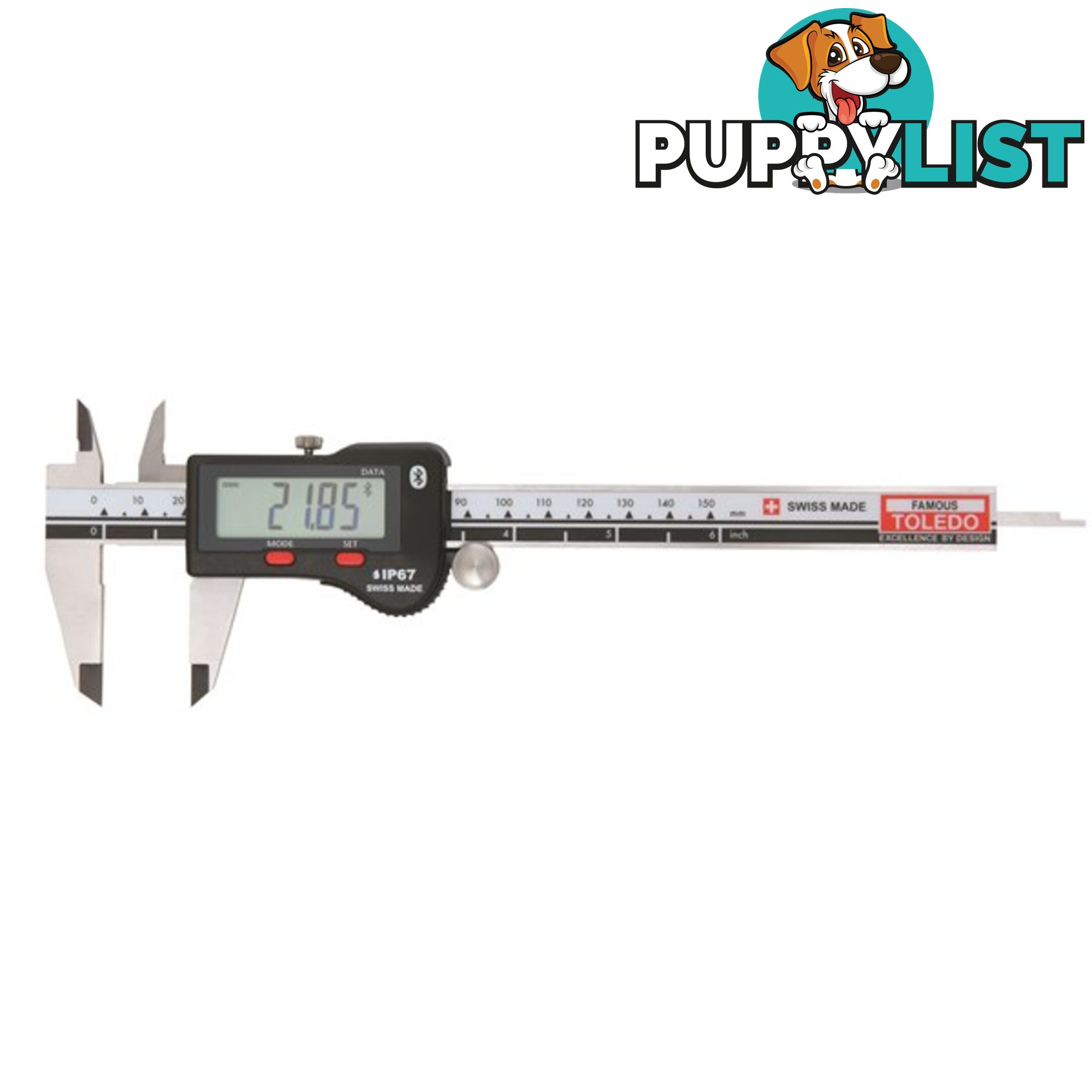 Toledo Digital Bluetooth Vernier Caliper  - 150mm SKU - 322400