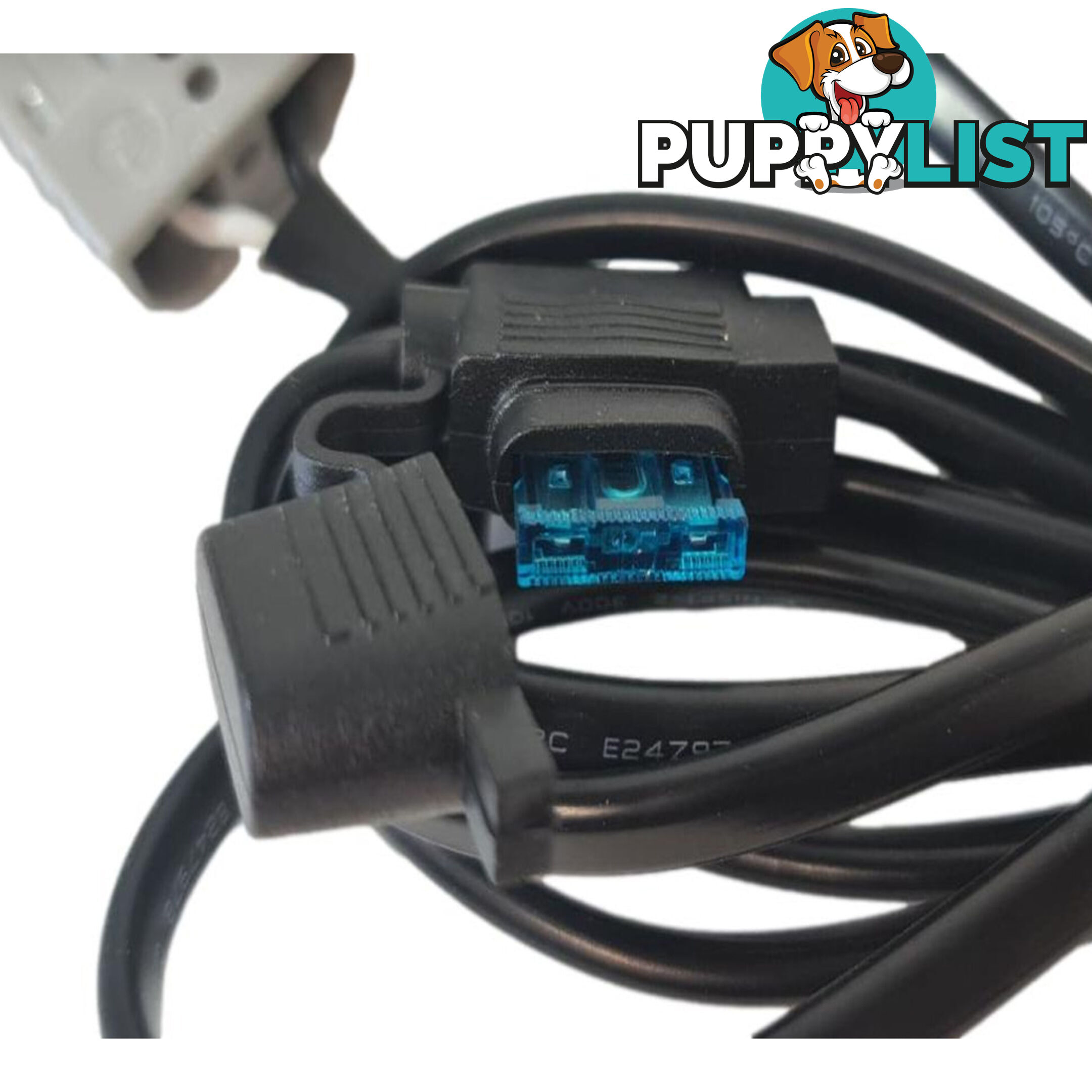 Blue Bar Waeco/Kings/Evacool Fridge Plug to Fused  50a Anderson Plug 3m SKU - DC-260