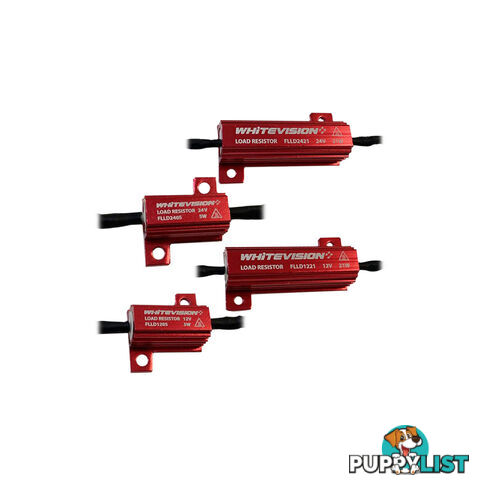 WhiteVision 12/24V LED Load Resistor 5/21W IP67 Surface Mount SKU - FLLD1205, FLLD2405, FLLD1221, FLLD2421