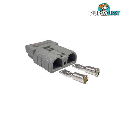 50 amp Anderson Style Plug Grey with 6 awg Terminals