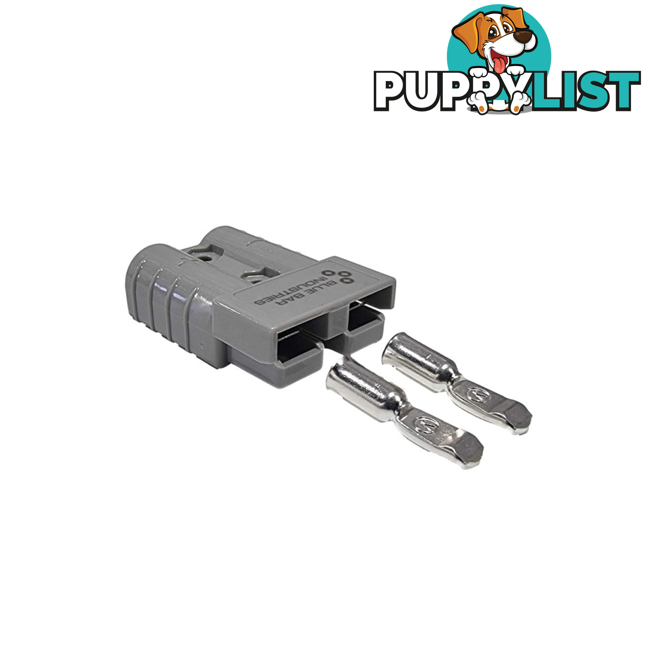 50 amp Anderson Style Plug Grey with 6 awg Terminals