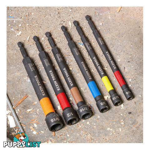 Klein Tool Magnetic Colour- Coded Power Nut Setters 6pc SKU - 32930