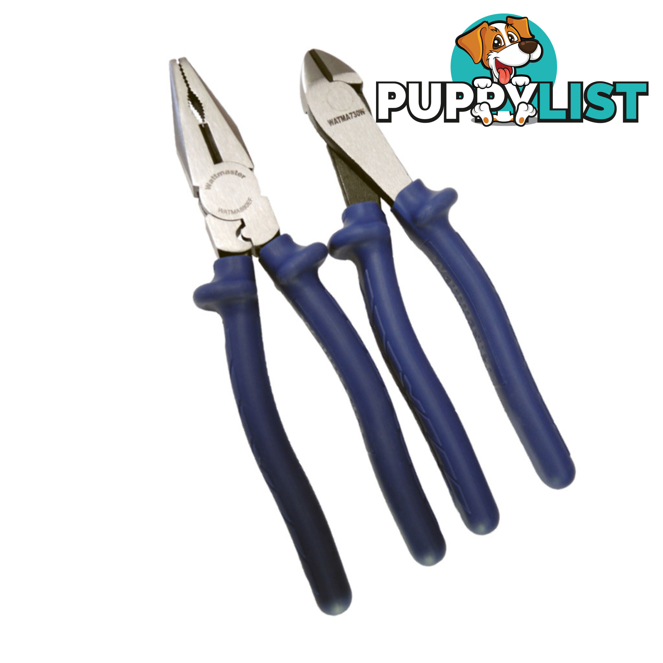 Wattmaster 1000v Combination Plier and Nipper Twin Pack SKU - WATMATWINPACK-B