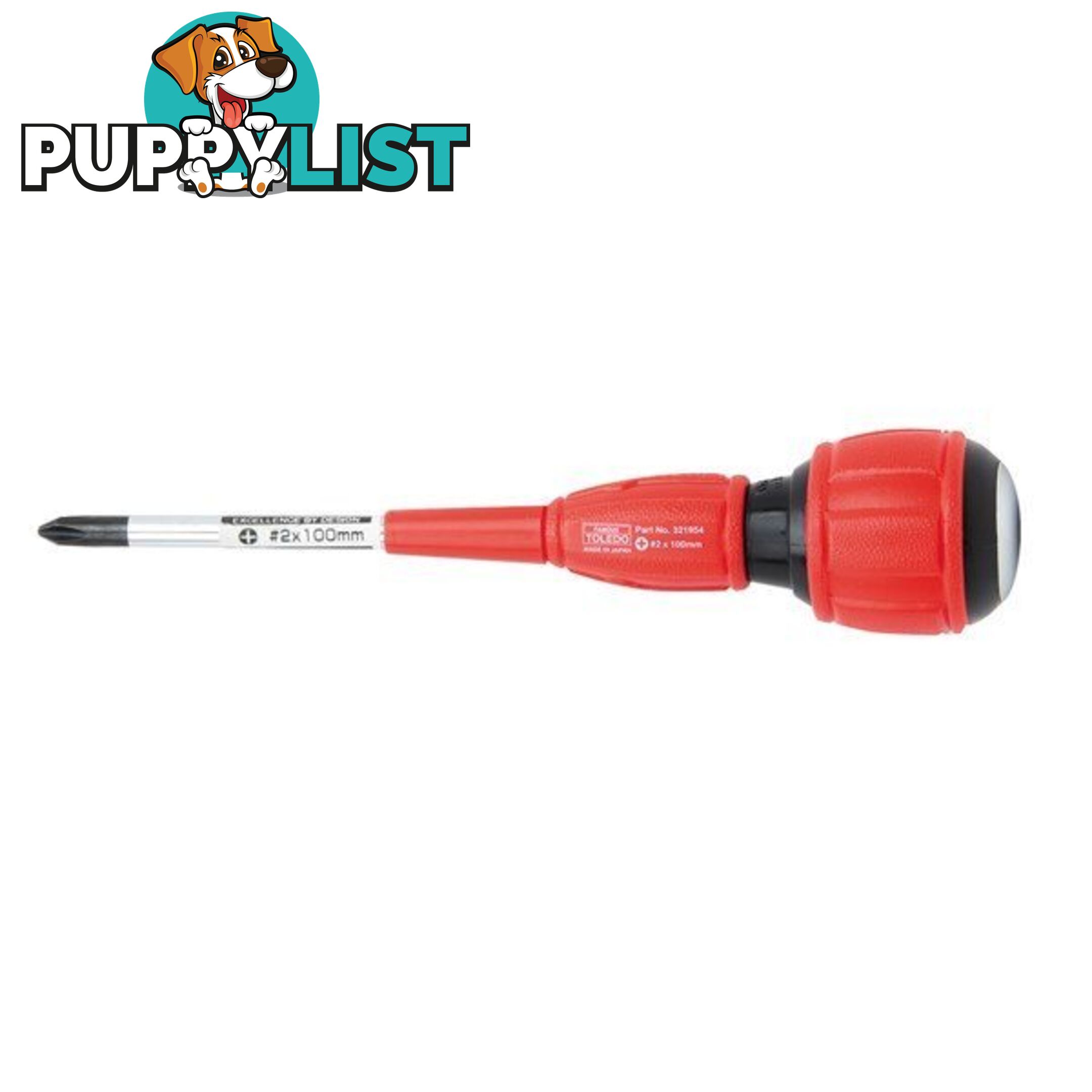 Toledo Screwdriver Strike-Thru Phillips #2 x 100mm SKU - 321954