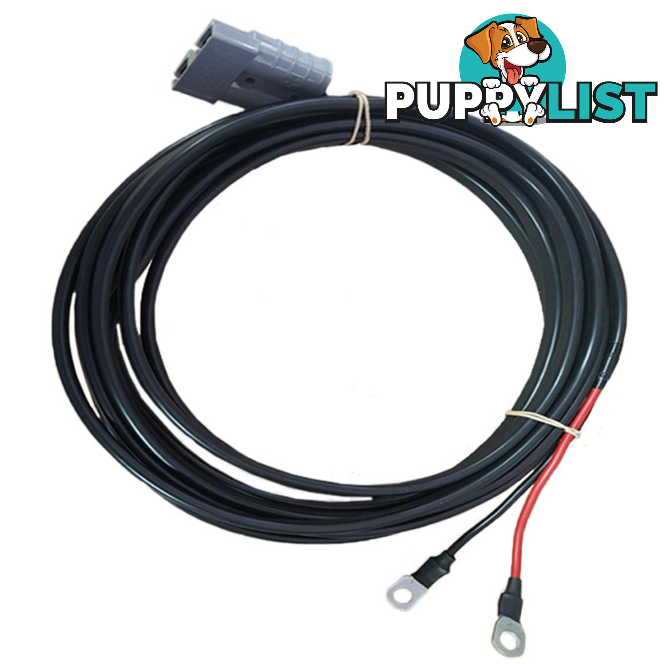 8B S x 500mm  50amp Anderson Plug to Battery Lugs 12 / 24v SKU - BB-50ampAndBattLugs8BS0.5m