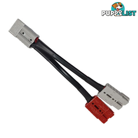 50 amp Anderson Plug Grey to 50 amp Anderson Plug Red, Grey Splitter SKU - 50agrey-50agrey50ared