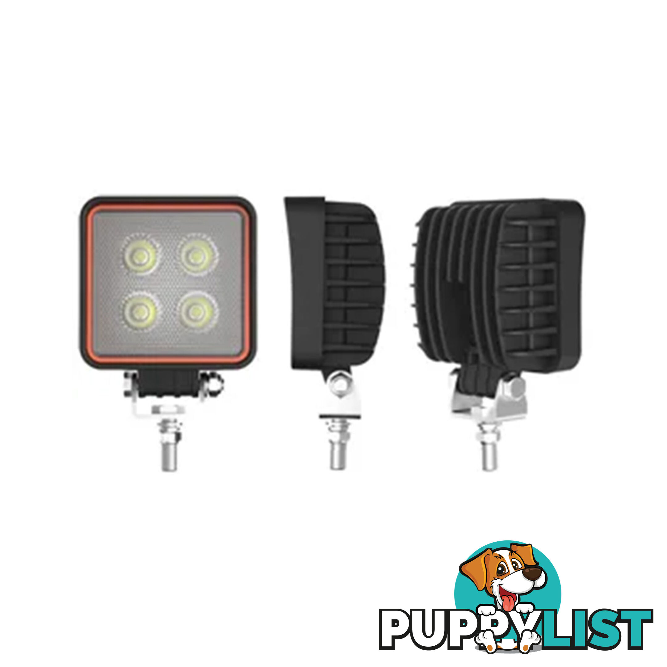 Whitevision 12/27/48W Square LED Work Lamp 9-33V Flood Beam SKU - LWL400-12, LWL400-27, LWL400-48