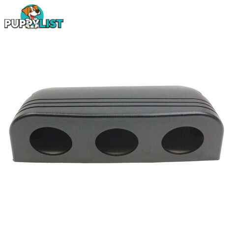 Triple Hole Surface Mount Inlet Socket Heavy Duty Plastic 30mm Diameter SKU - BB-Tripledome