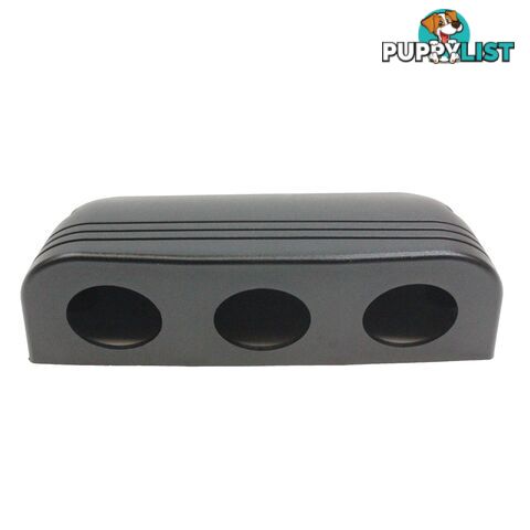 Triple Hole Surface Mount Inlet Socket Heavy Duty Plastic 30mm Diameter SKU - BB-Tripledome