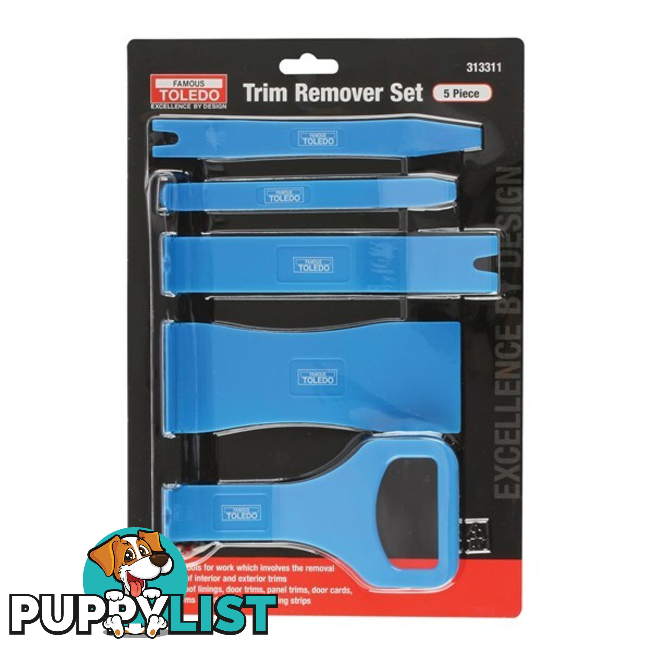 Toledo Trim   Clip Remover Set 5 Pc SKU - 313311