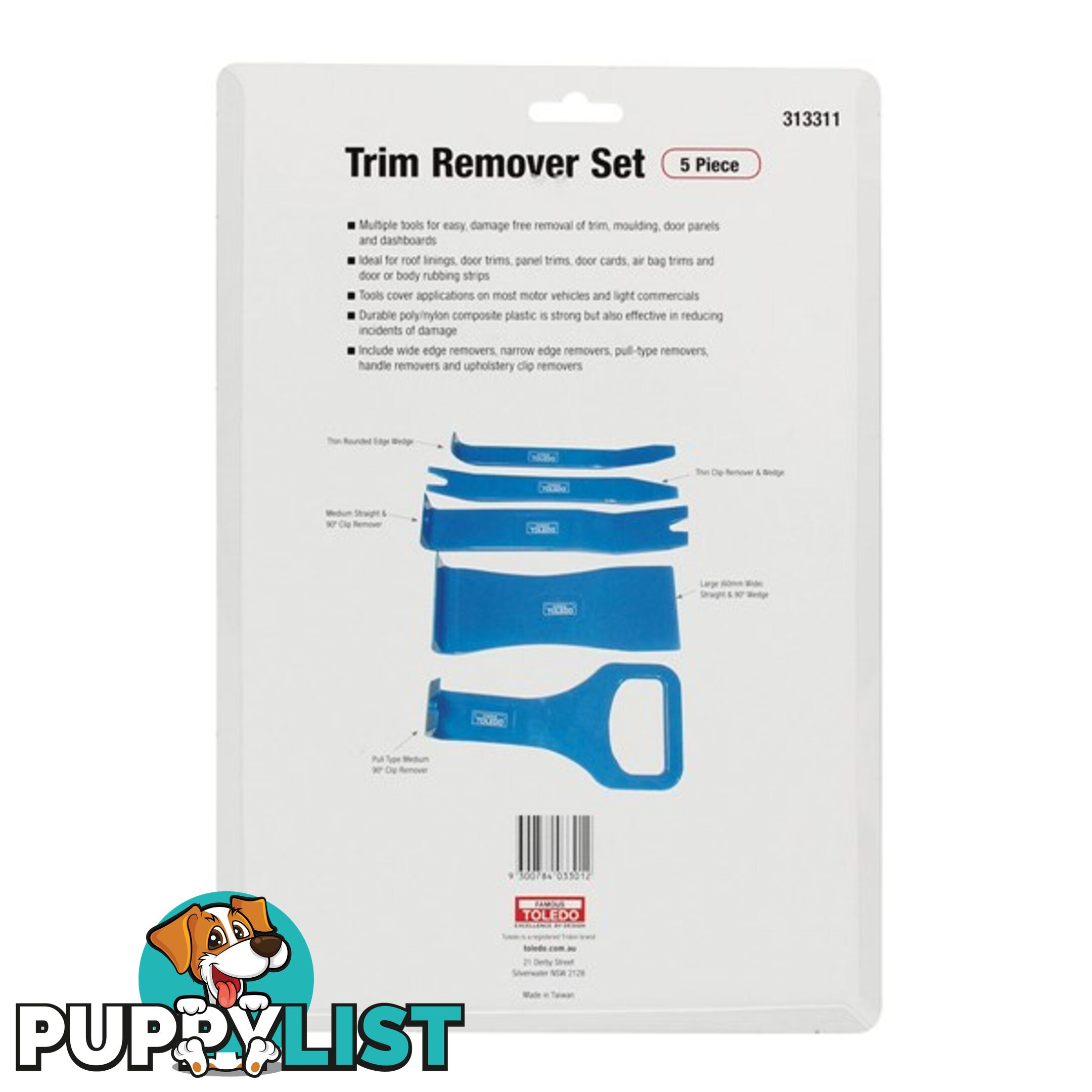 Toledo Trim   Clip Remover Set 5 Pc SKU - 313311