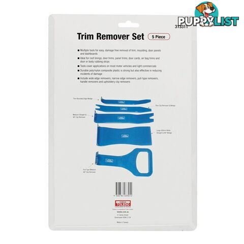 Toledo Trim   Clip Remover Set 5 Pc SKU - 313311