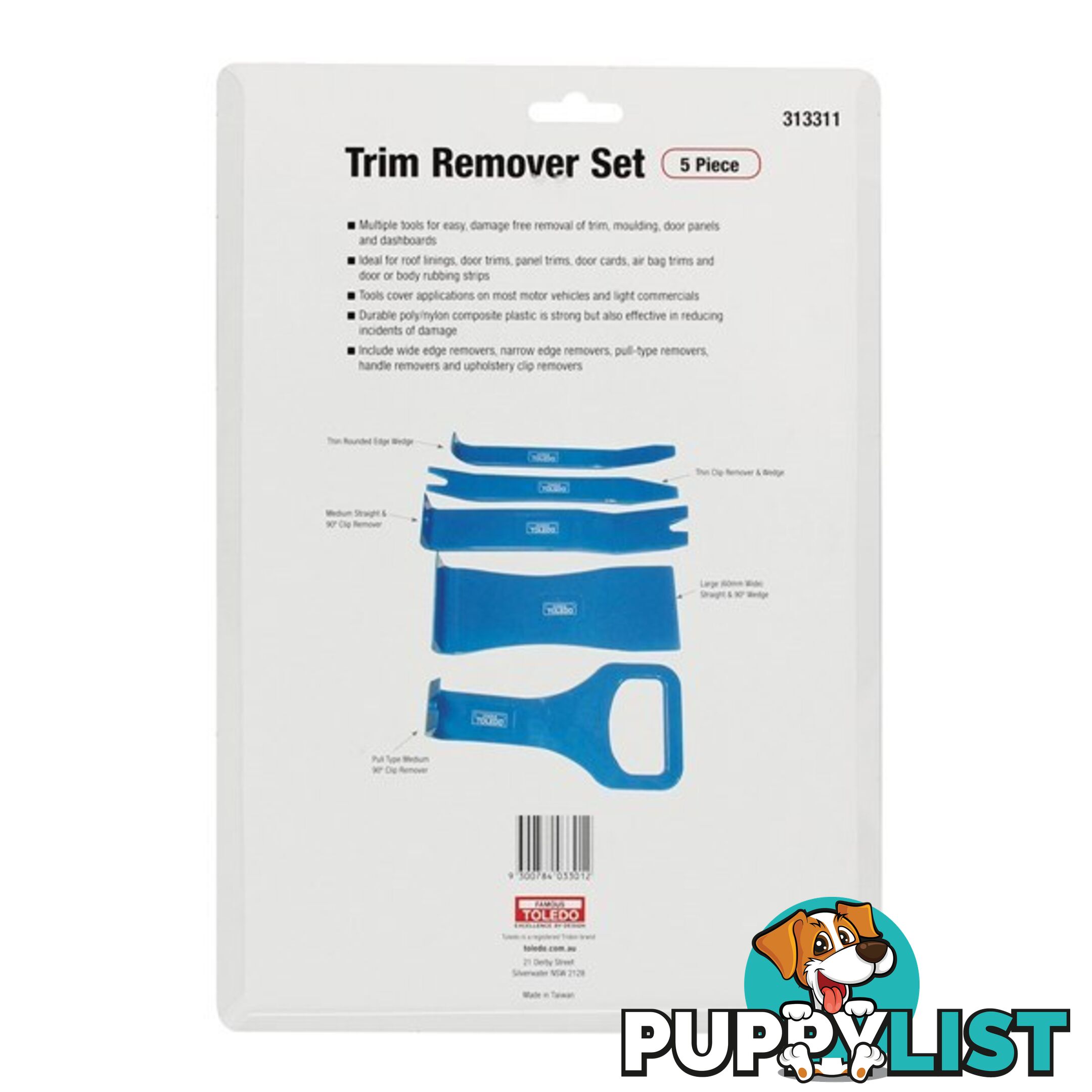 Toledo Trim   Clip Remover Set 5 Pc SKU - 313311