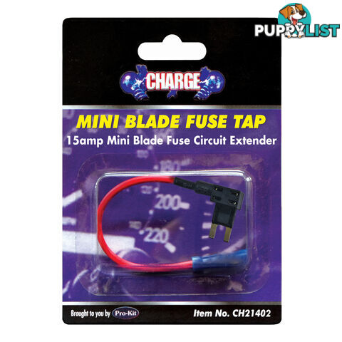 Charge Mini Blade Fuse Tap 15 amp Circuit Extender SKU - CH21402