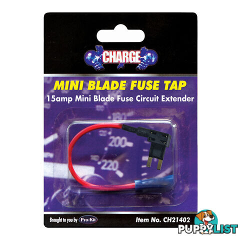 Charge Mini Blade Fuse Tap 15 amp Circuit Extender SKU - CH21402