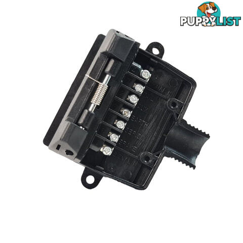 Trailer Vision 7 Pin Flat Male Plug   7 Pin Female Socket with Terminal Springs SKU - TV106FTV105F