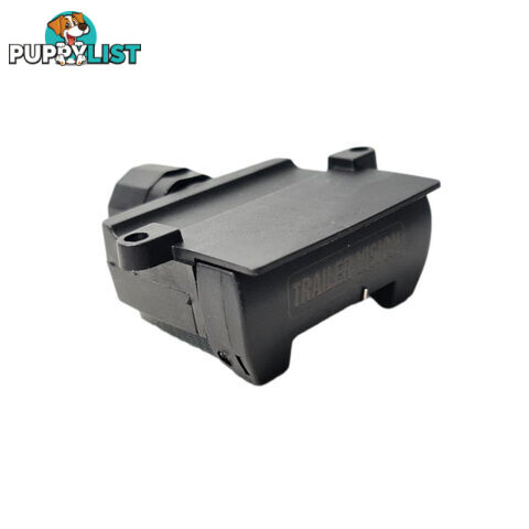 Trailer Vision 7 Pin Flat Male Plug   7 Pin Female Socket with Terminal Springs SKU - TV106FTV105F