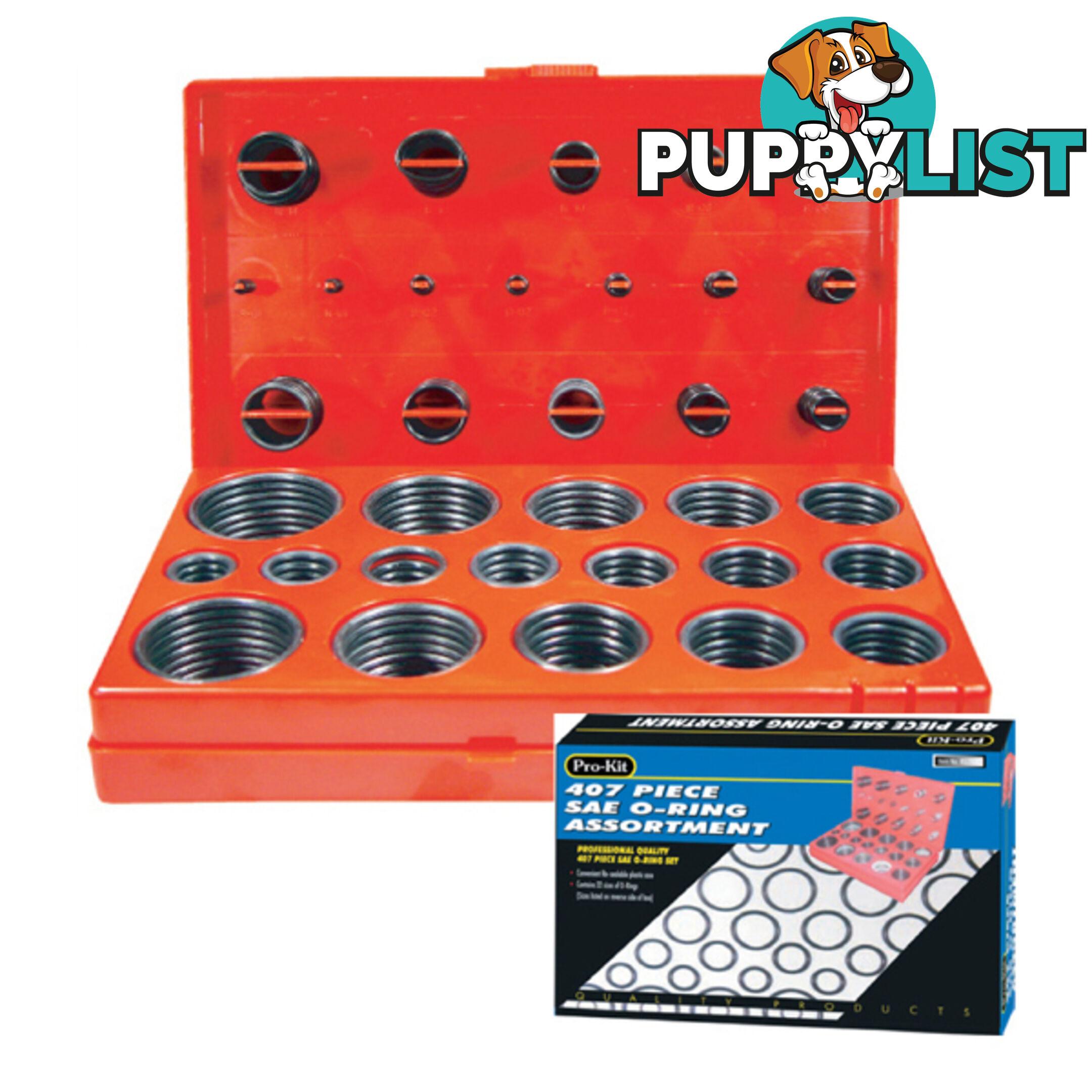 407pc SAE O-Ring Assortment SKU - RG2800