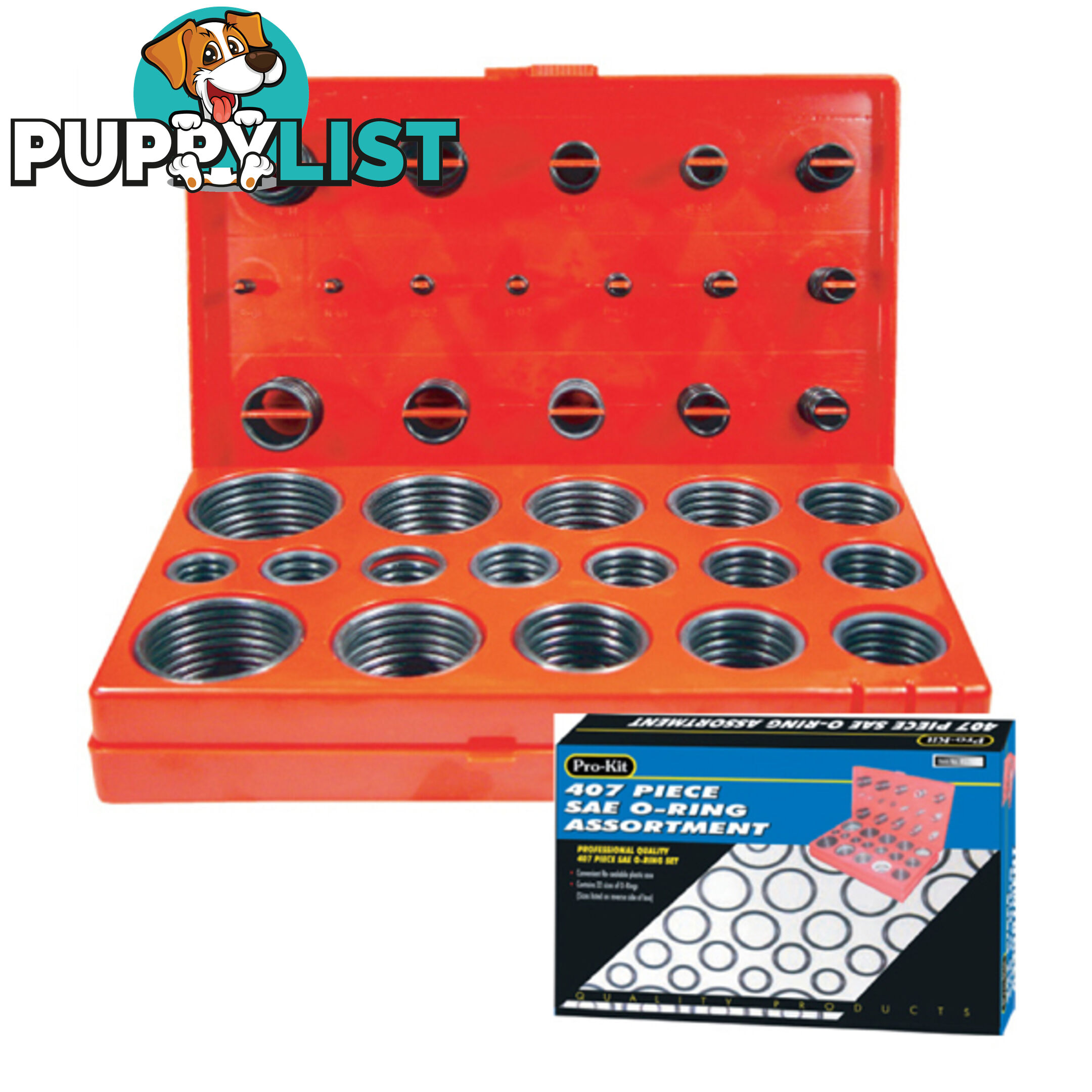 407pc SAE O-Ring Assortment SKU - RG2800