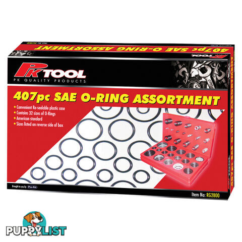 407pc SAE O-Ring Assortment SKU - RG2800