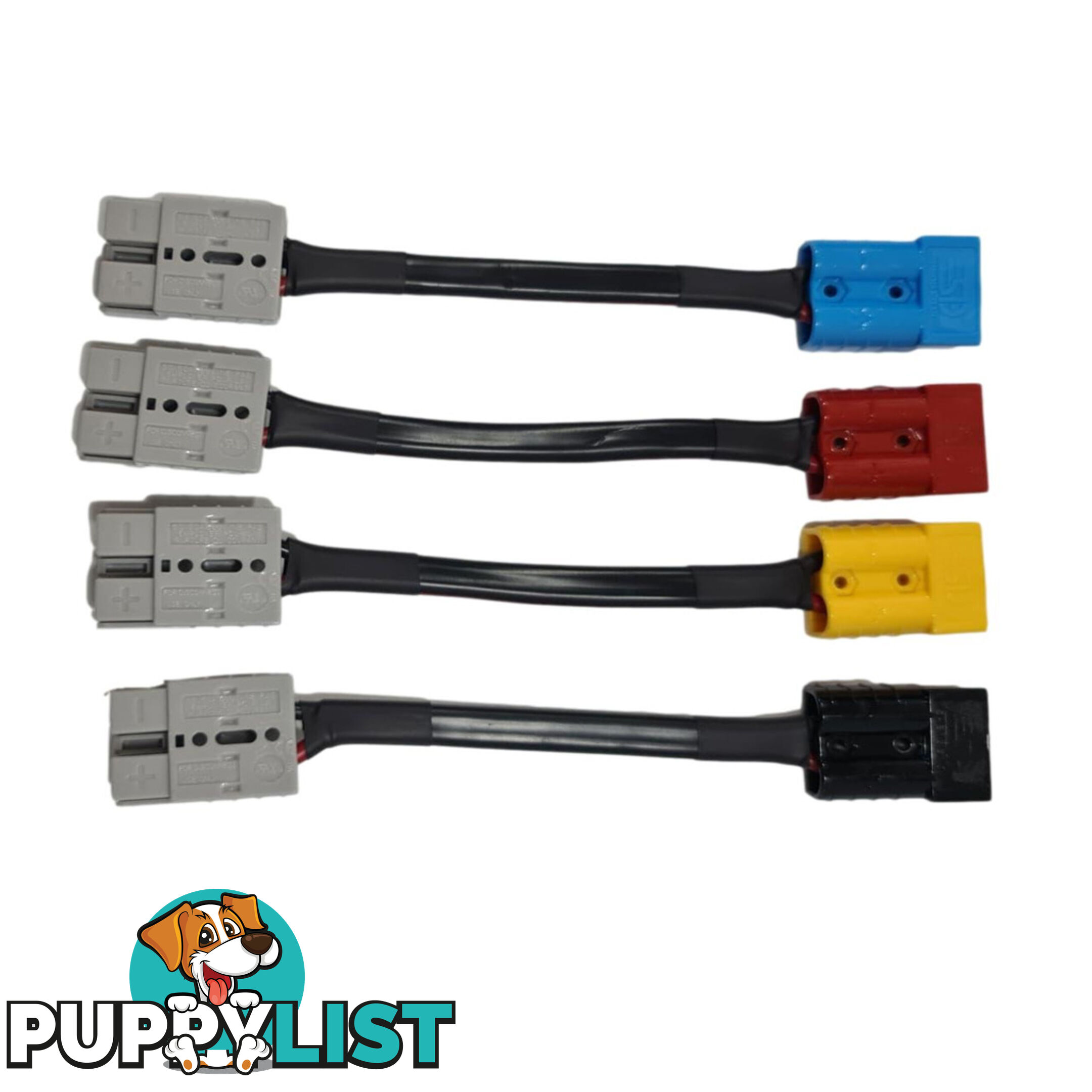 50amp Anderson Plug Connector Grey to Red, Blue, Black or Yellow Plug