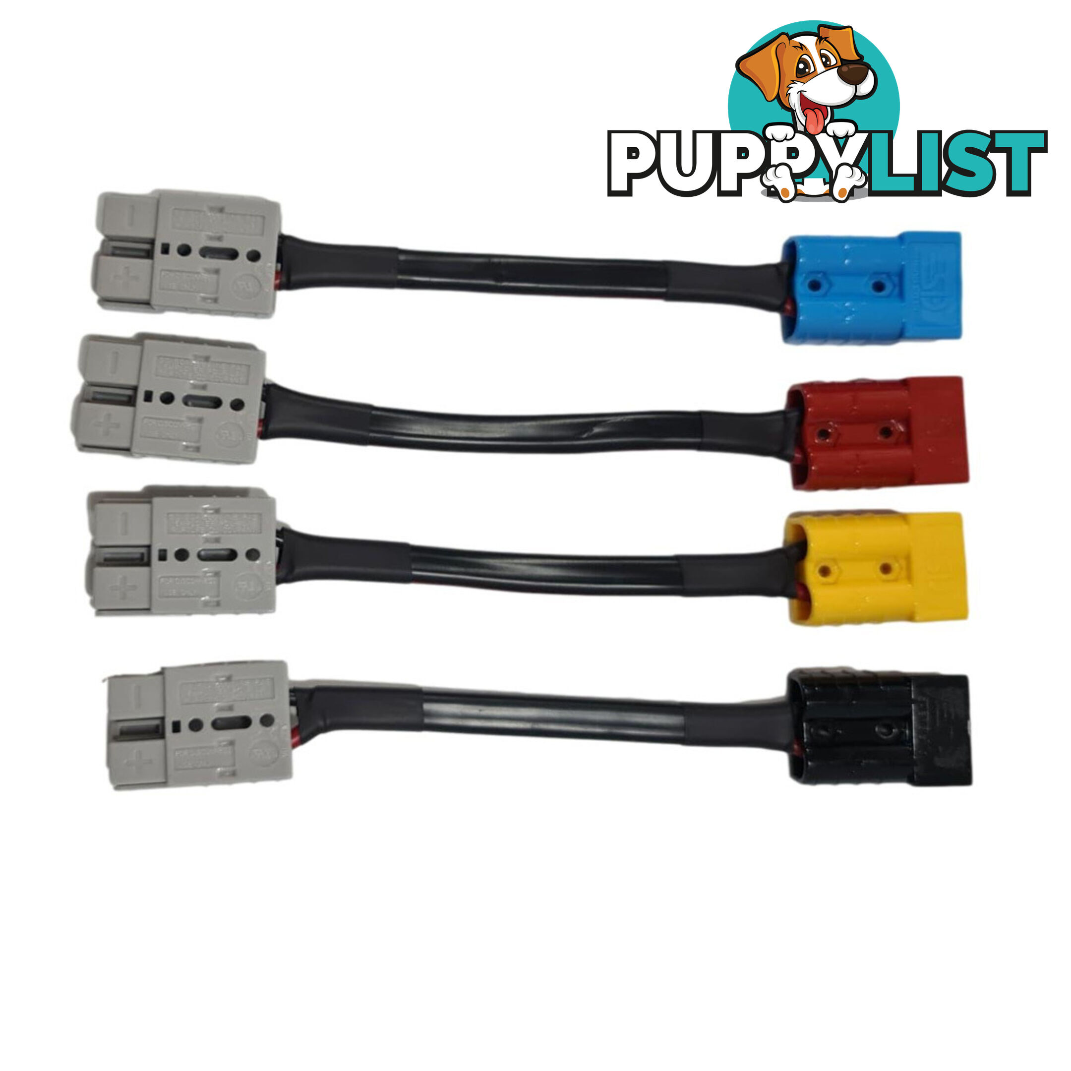 50amp Anderson Plug Connector Grey to Red, Blue, Black or Yellow Plug