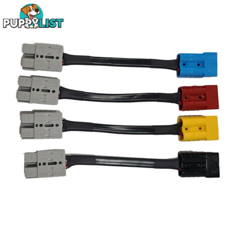 50amp Anderson Plug Connector Grey to Red, Blue, Black or Yellow Plug