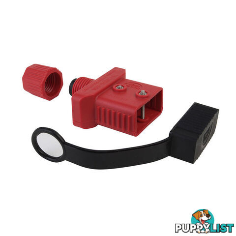 Trailer Vision 50 amp Anderson Plug Cover with Dust Cap Red SKU - TV416375-50R