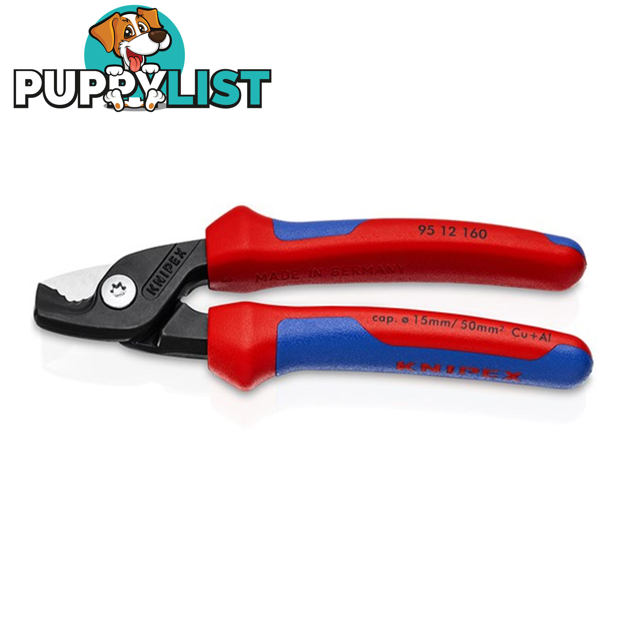 Knipex Stepped Wire and Cable Cutters up to 50mm2 Comfort Grip SKU - 9512160