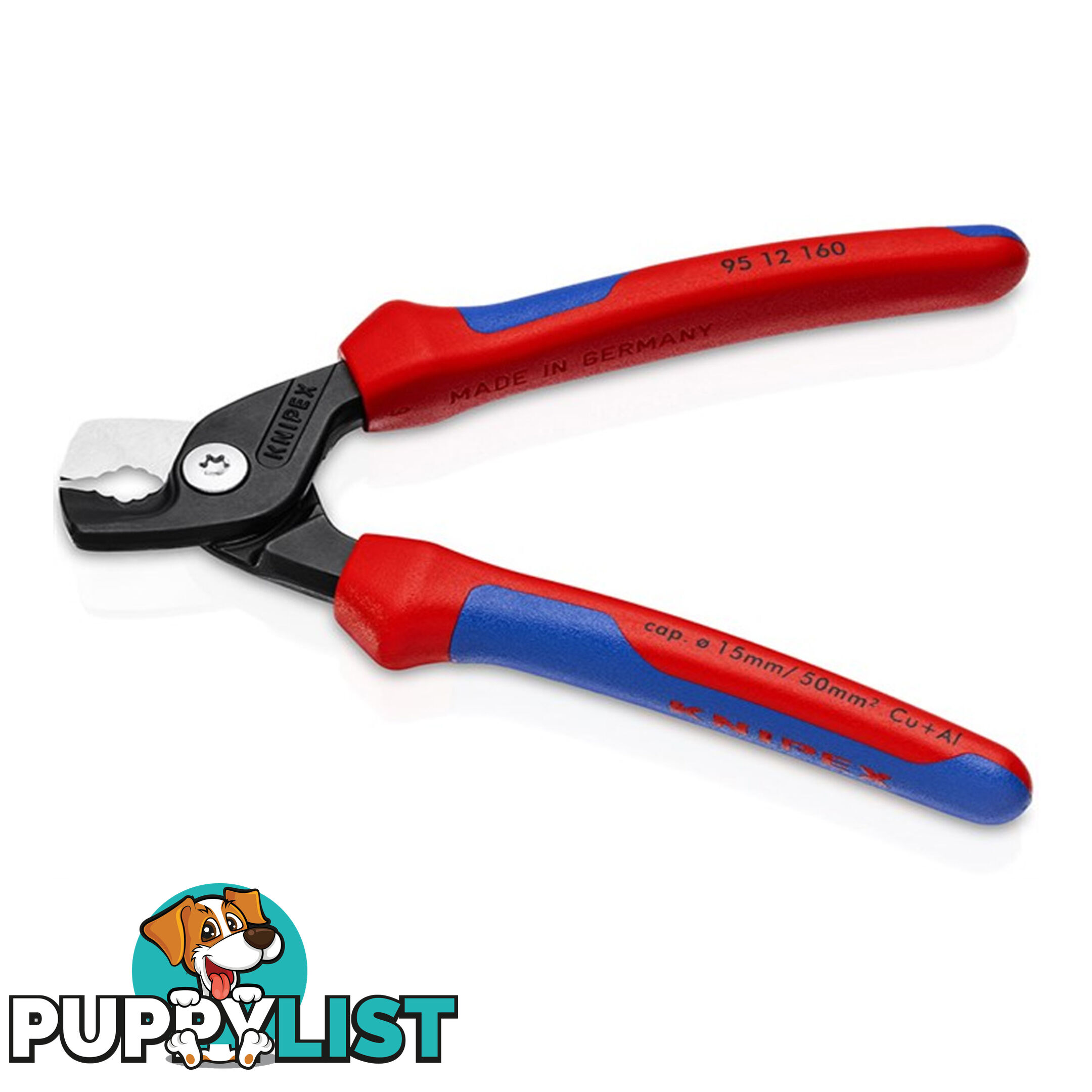 Knipex Stepped Wire and Cable Cutters up to 50mm2 Comfort Grip SKU - 9512160