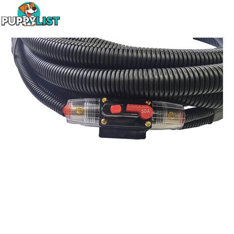 6 B S (13.5mm2) x 6m 12v Power Lead with Resettable Breaker SKU - DC-205